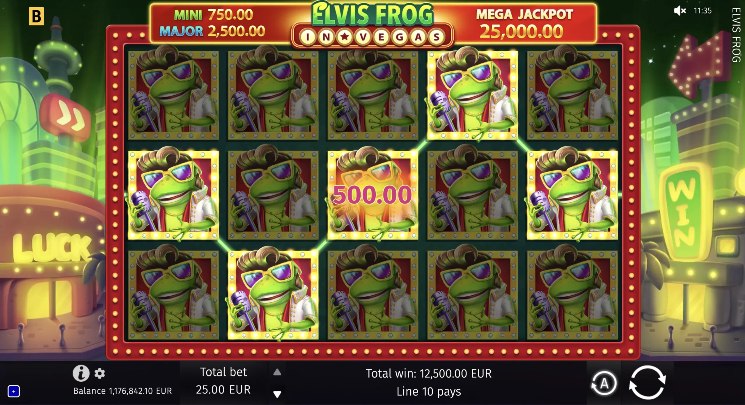 Elvis Frog TRUEWAYS game artwork